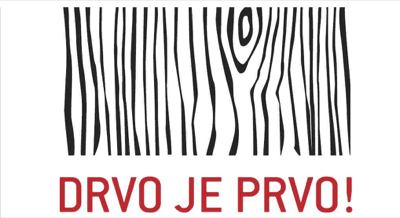 Drvo je prvo! — službeni znak projekta